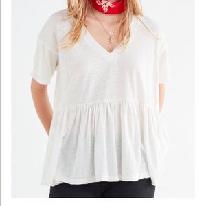 Urban Outfitters babydoll peplum tee !